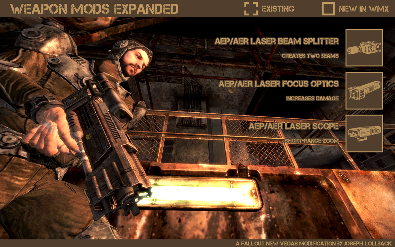 Weapon Mods Expanded - WMX at Fallout New Vegas - mods and community