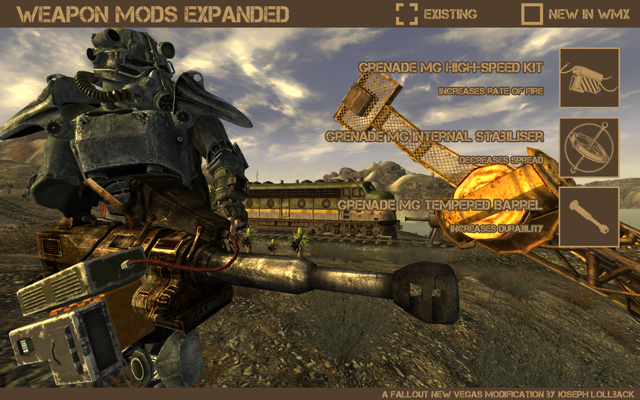 Weapon Mods Expanded - WMX at Fallout New Vegas - mods and community