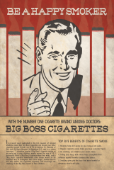 fallout custom poster  Big boss cigarettes By mattthekid d5el6mq
